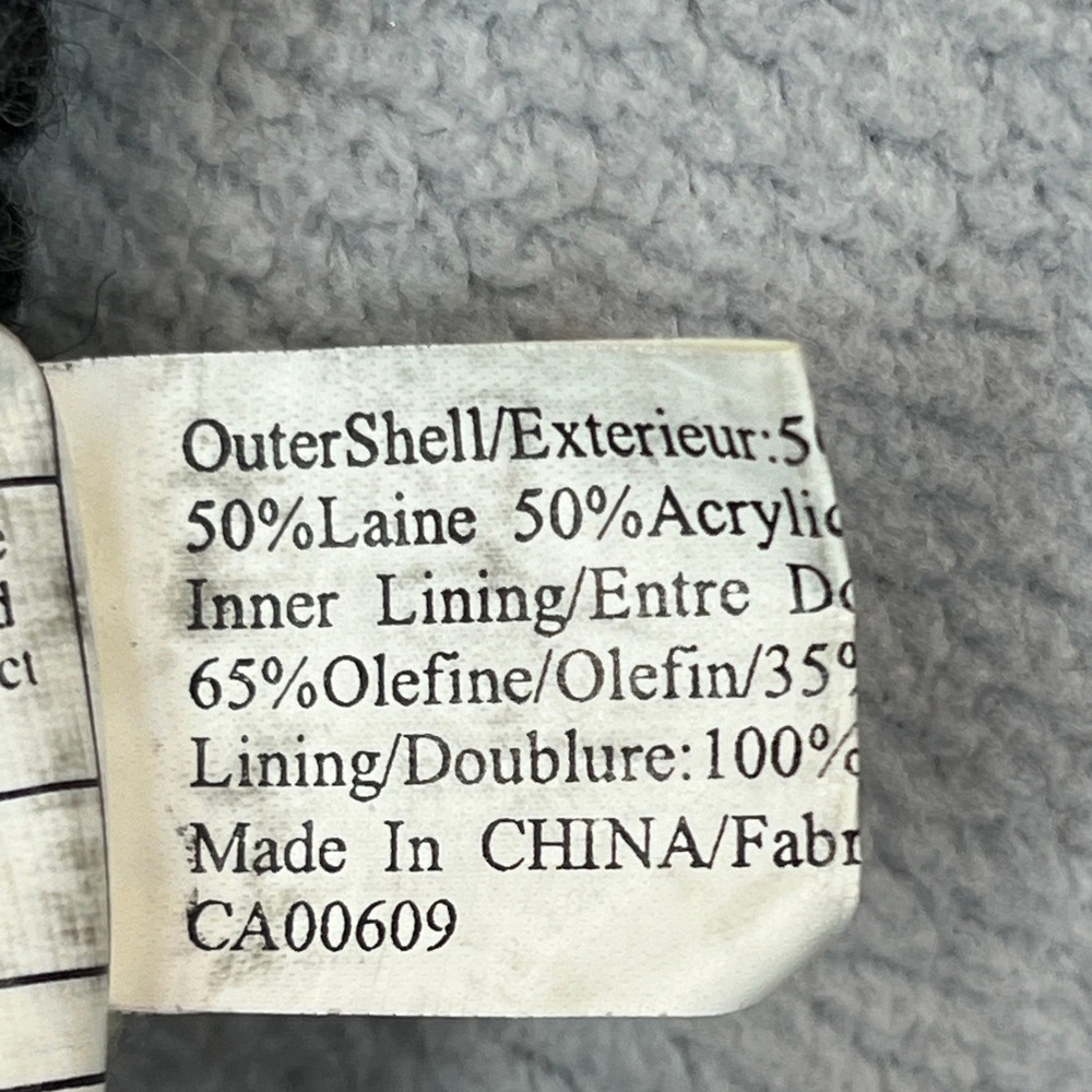Thinsulate Nordic Knit Mittens Womens Gray White Fair Isle Wool Blend 40g Lined - Picture 6 of 12